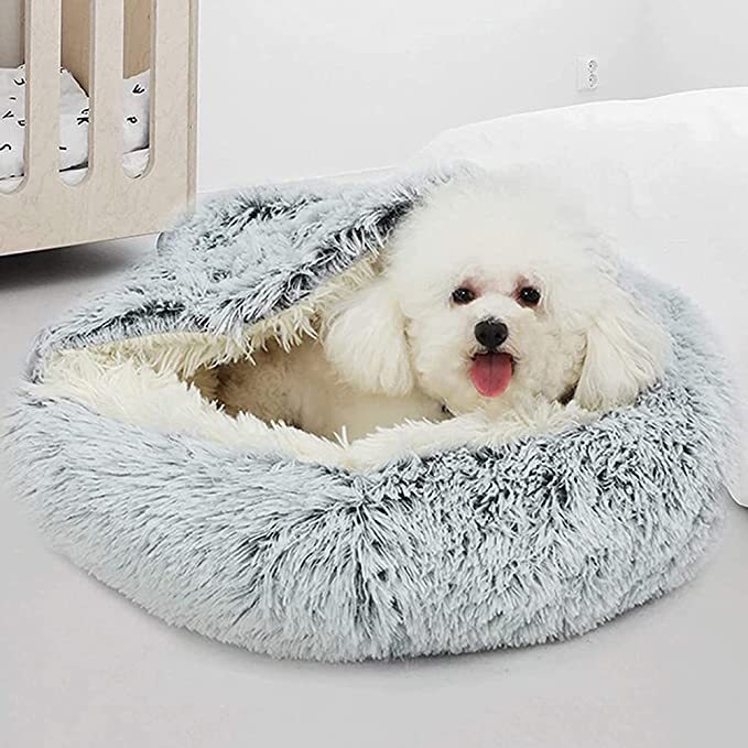 Pet Plush Bed - ❤️ - Anxiety Reducing Pet Bed for Cats & Small Dogs.