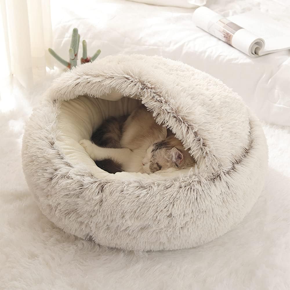 Pet Plush Bed - ❤️ - Anxiety Reducing Pet Bed for Cats & Small Dogs.